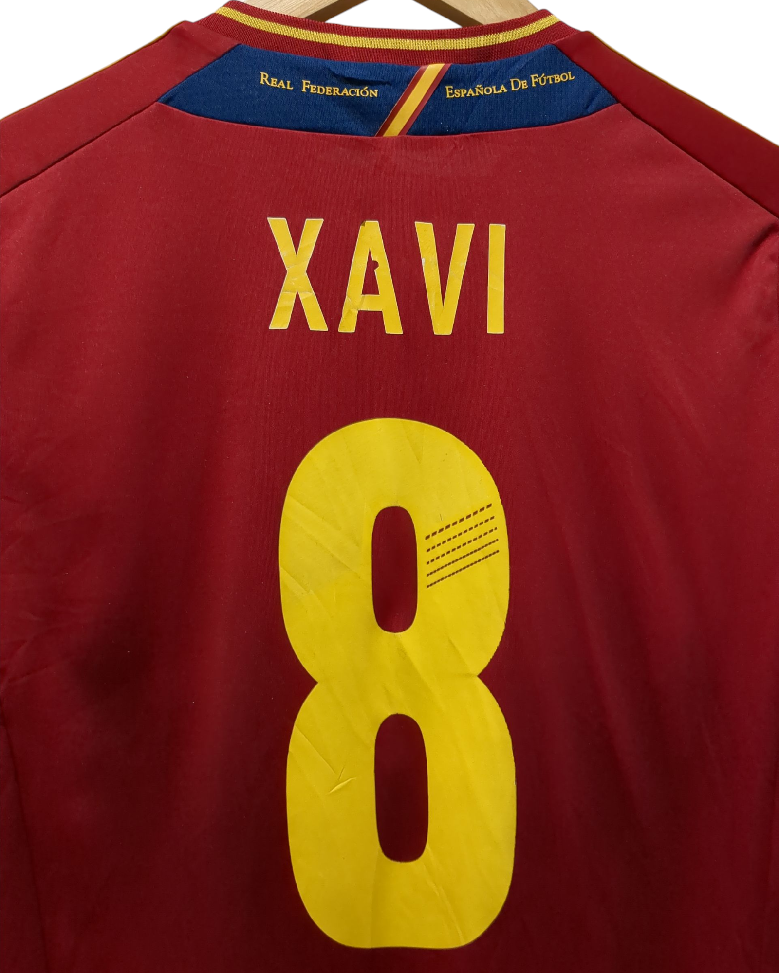 2011-12 Adidas Spain Home Shirt #8 Xavi - (S)