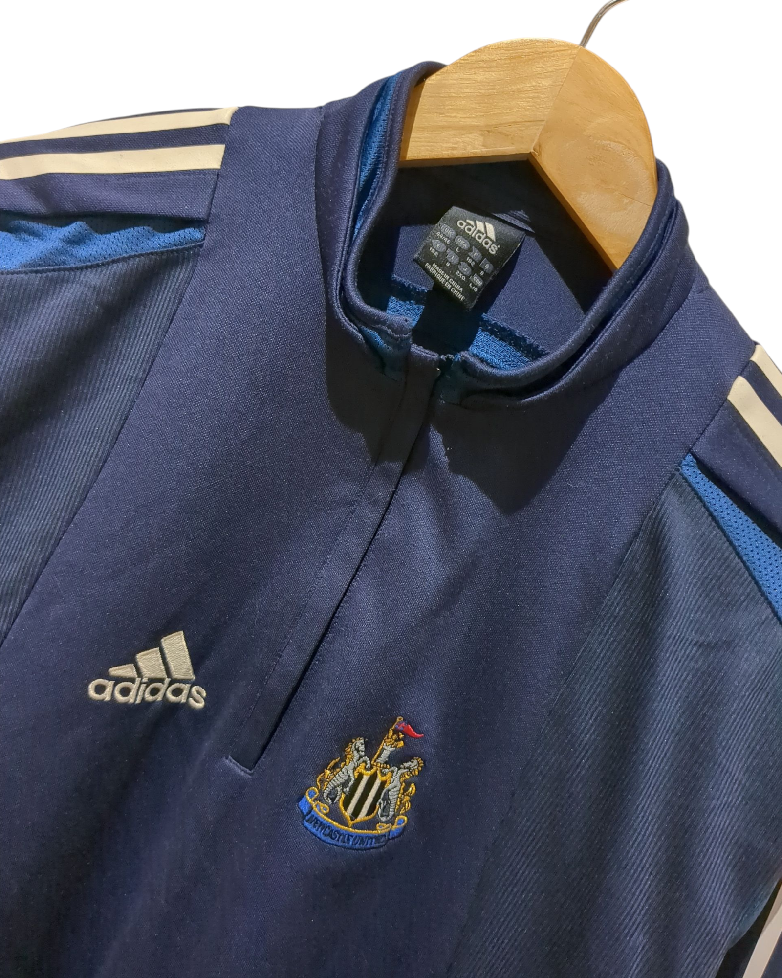 2004-05 Adidas Newcastle 1/4 Zip Training Top - (L)