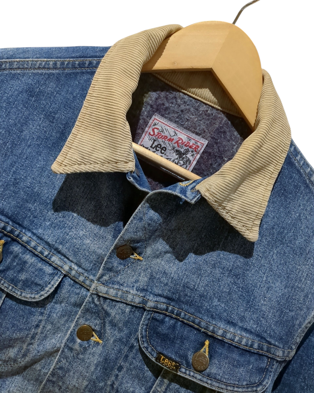 Lee Storm Rider 80s Blanket Lined Denim Jacket - (M)