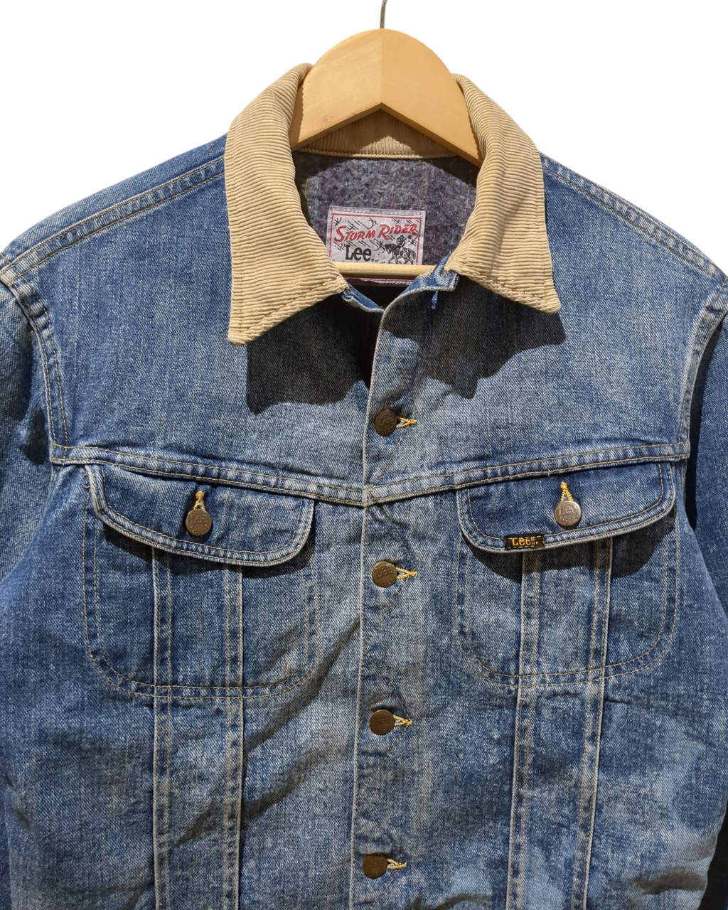 Lee Storm Rider 80s Blanket Lined Denim Jacket - (M)
