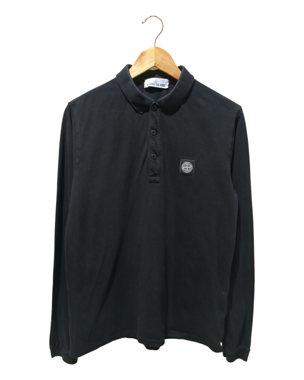 Stone Island Long Sleeve Polo Shirt - (M)