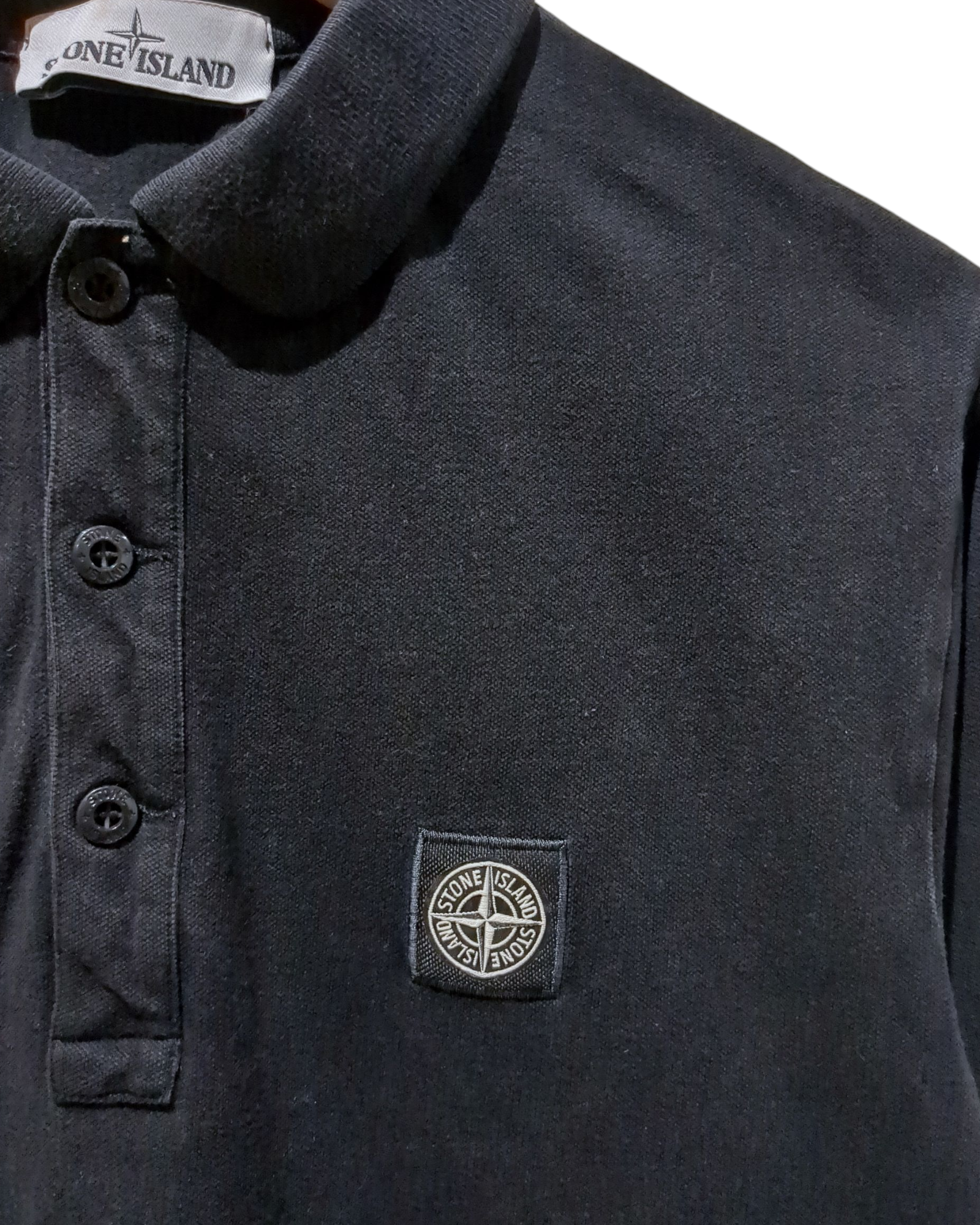 Stone Island Long Sleeve Polo Shirt - (M)