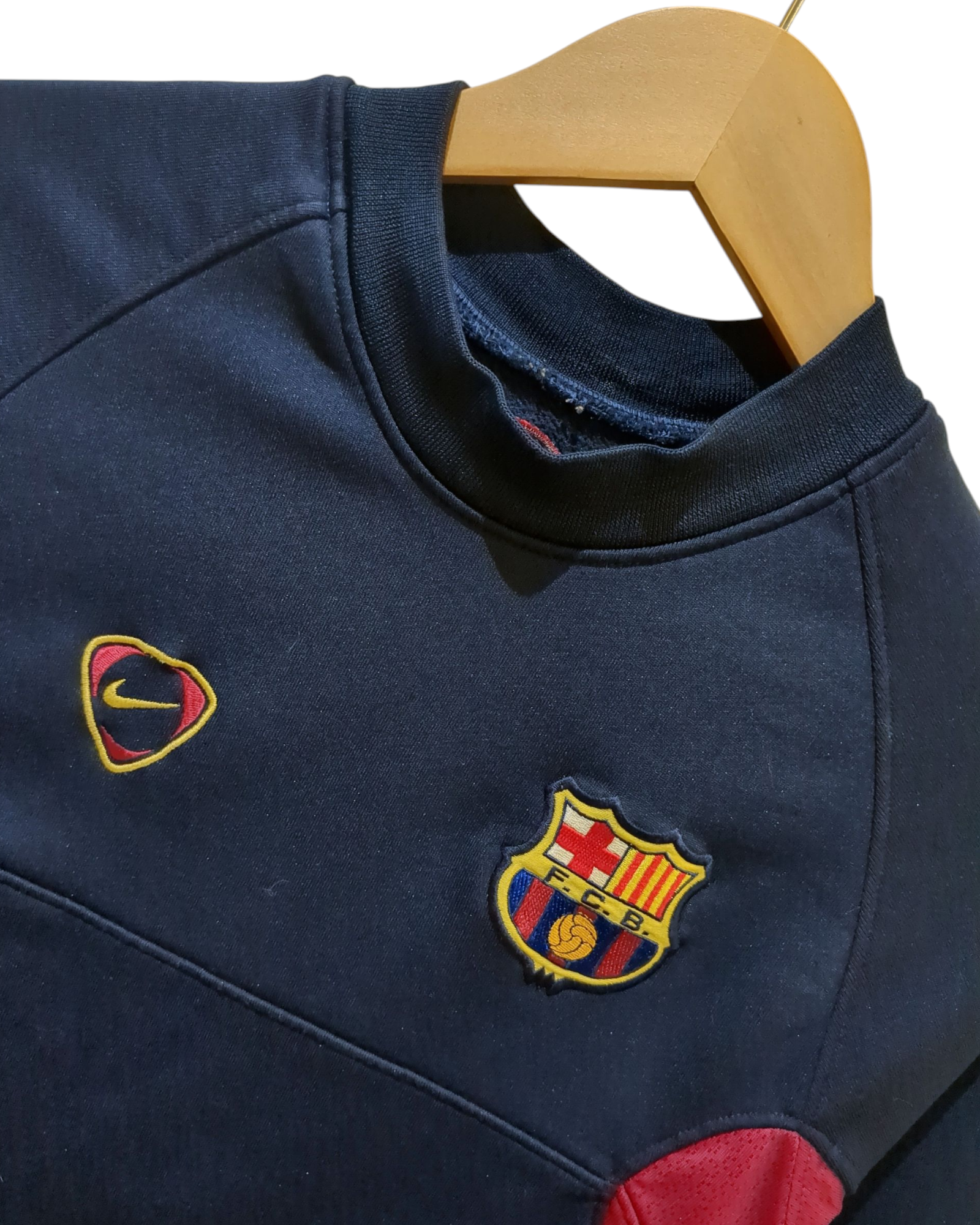 2000-01 Nike Barcelona Sweat Top - (S)