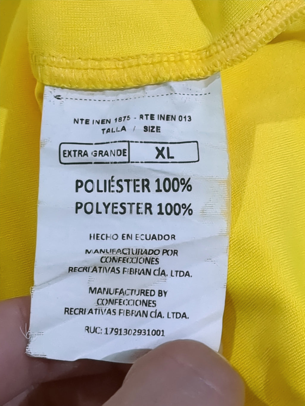 2017-18 Marathon Ecuador Home L/S Shirt - (L)