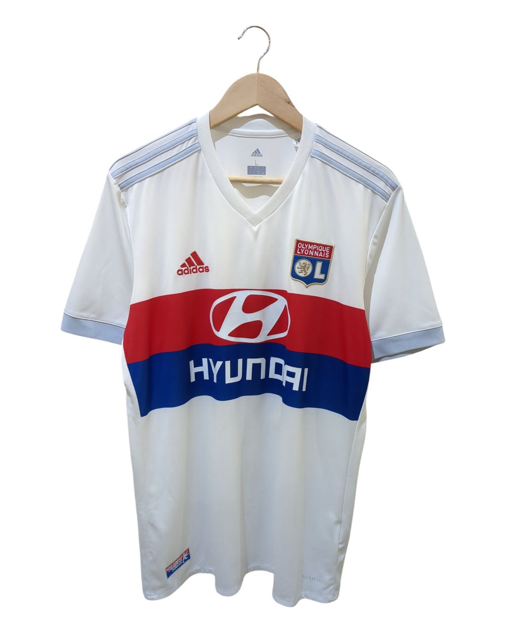 2017-18 Adidas Olympique Lyonnais Home Shirt - (L)