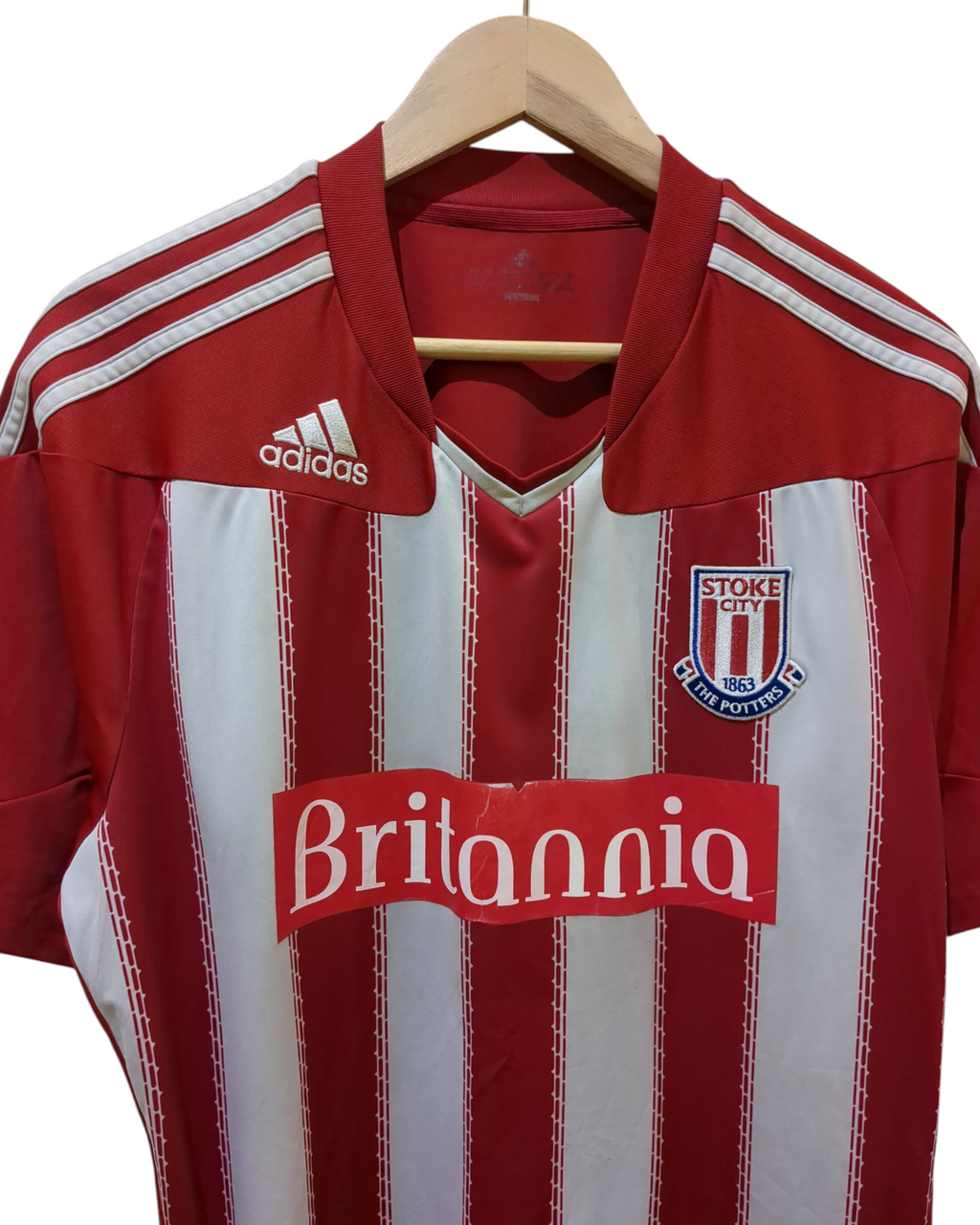 2010-11 Adidas Stoke City Home Shirt - (L)