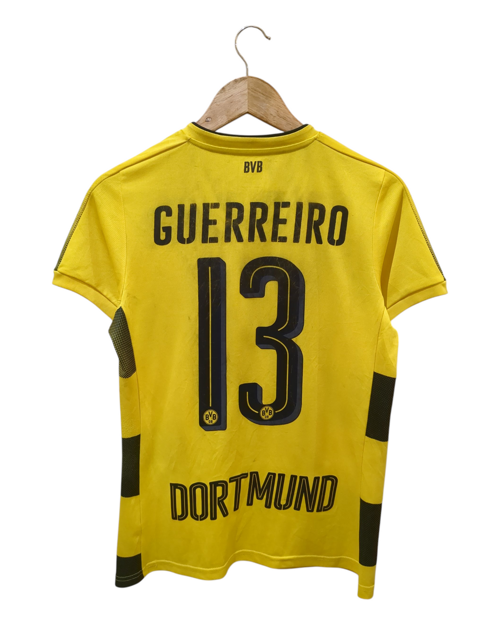 2017-18 Puma Borussia Dortmund Women's Home Shirt #13 Guerreiro - (S)