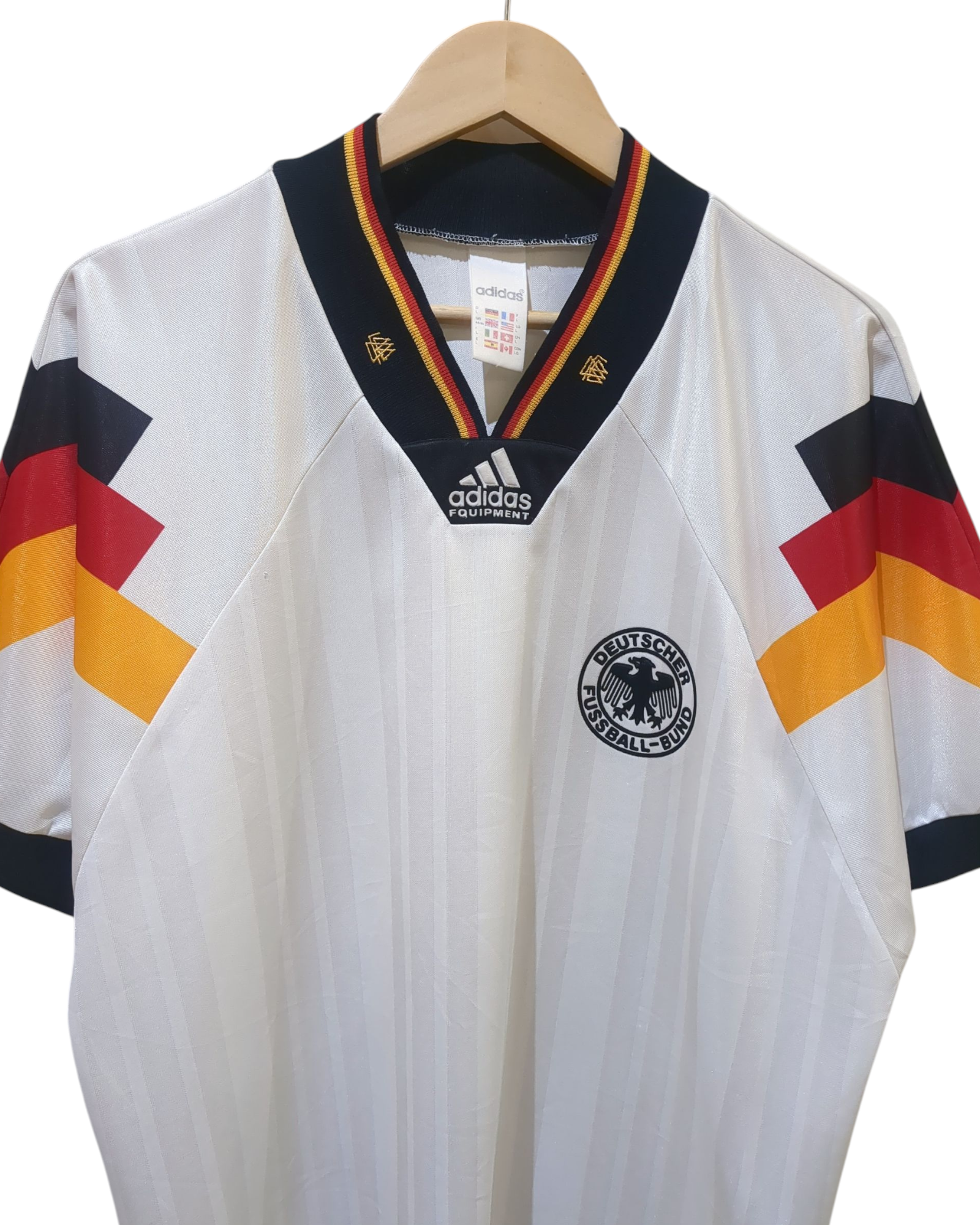 1992-94 Adidas Germany Home Shirt - (L)