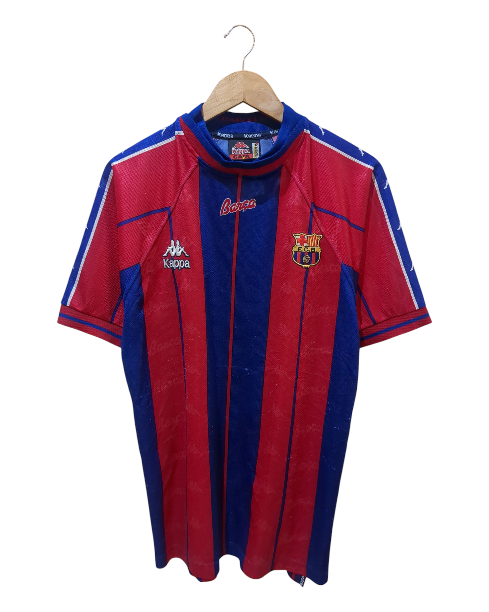 1997-98 Kappa Barcelona Home Shirt - (L)