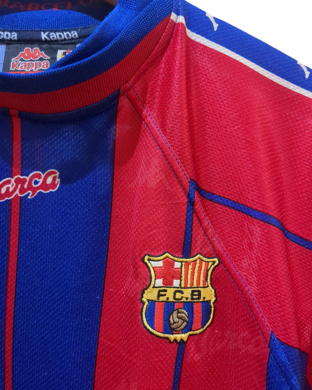 1997-98 Kappa Barcelona Home Shirt - (L)