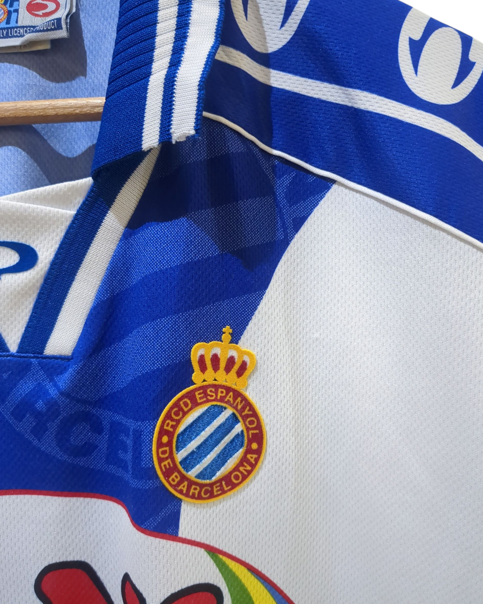 1999-00 John Smith Espanyol Home Shirt - (XL)
