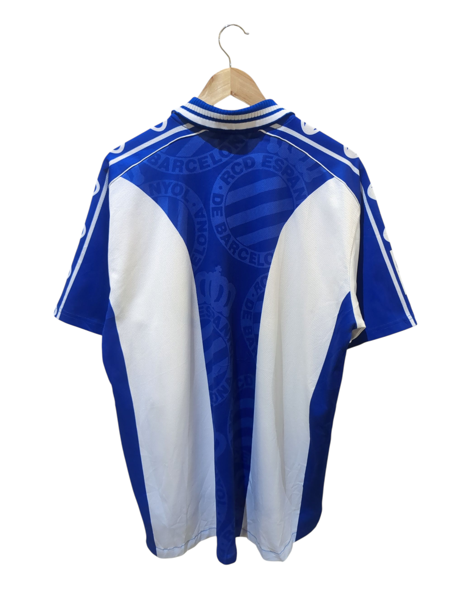 1999-00 John Smith Espanyol Home Shirt - (XL)