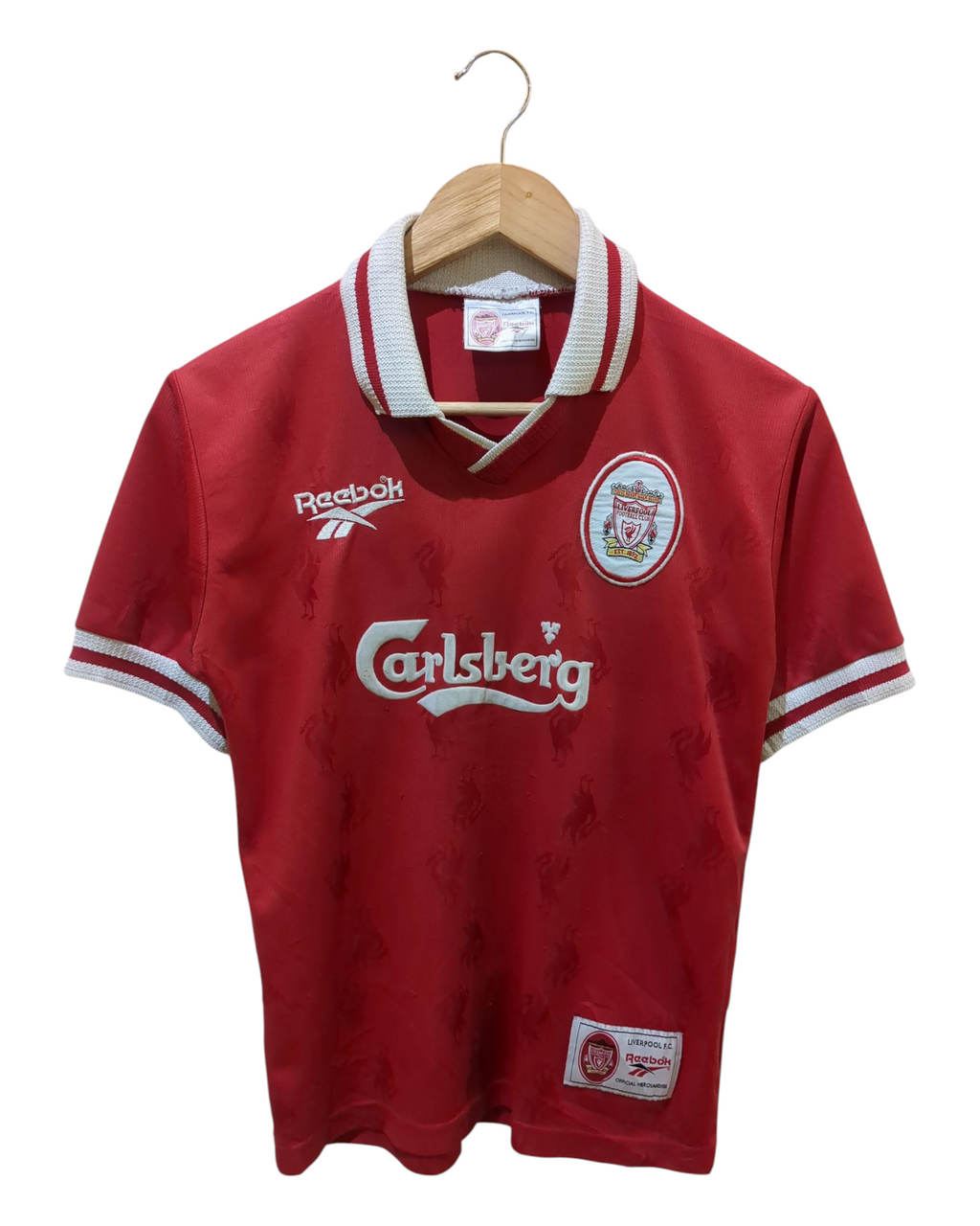 1996-98 Reebok Liverpool Home Shirt - (S)