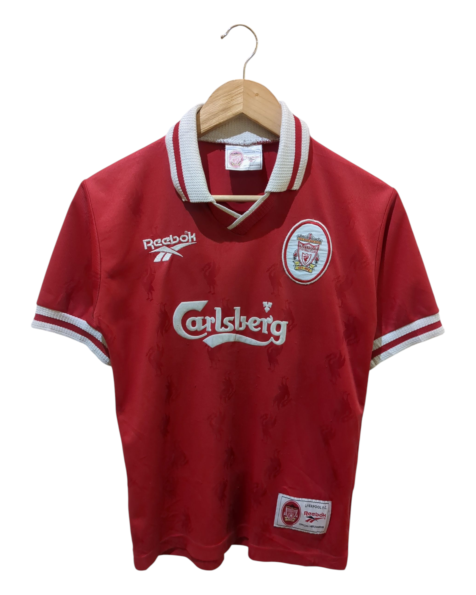 1996-98 Reebok Liverpool Home Shirt - (S)