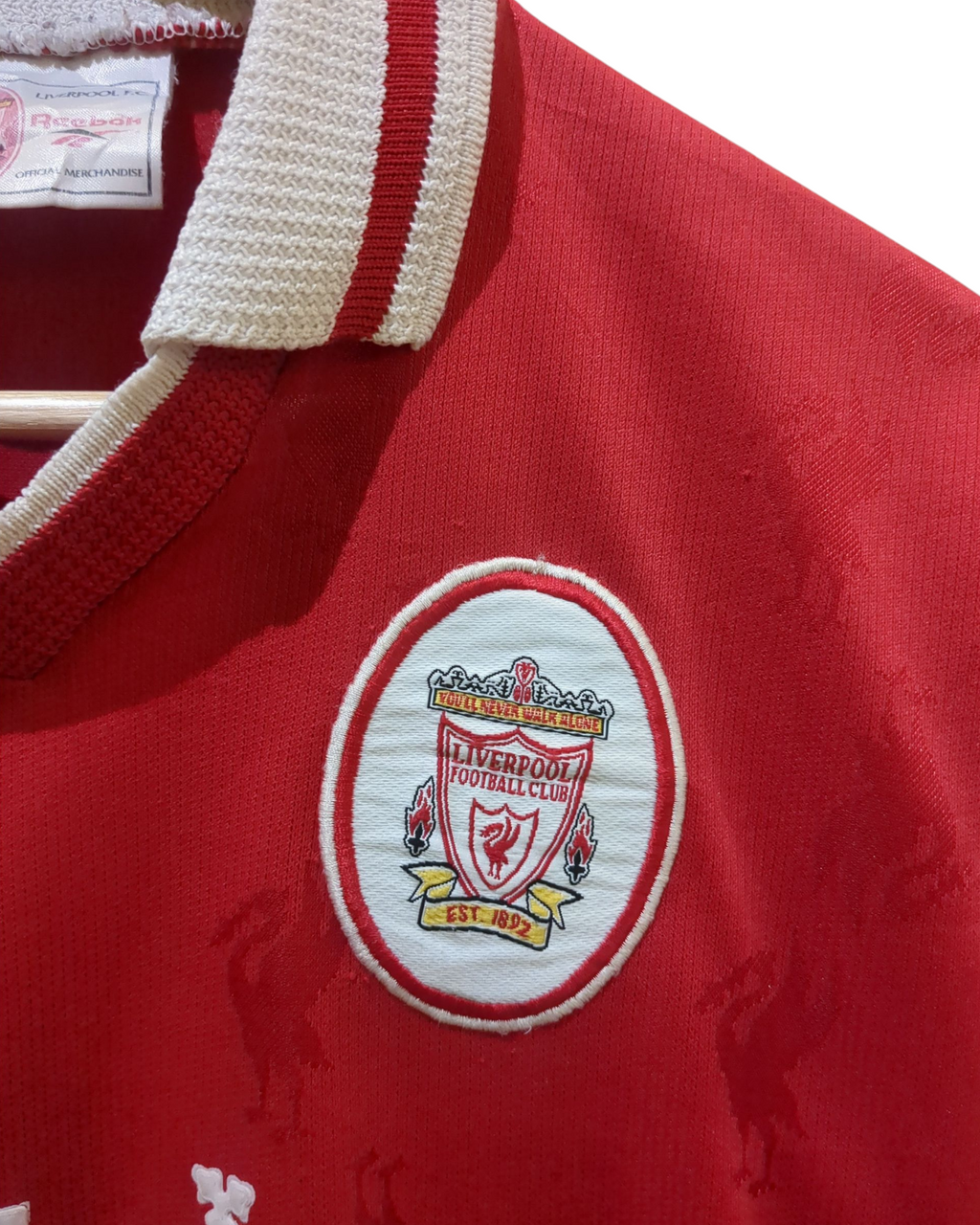 1996-98 Reebok Liverpool Home Shirt - (S)