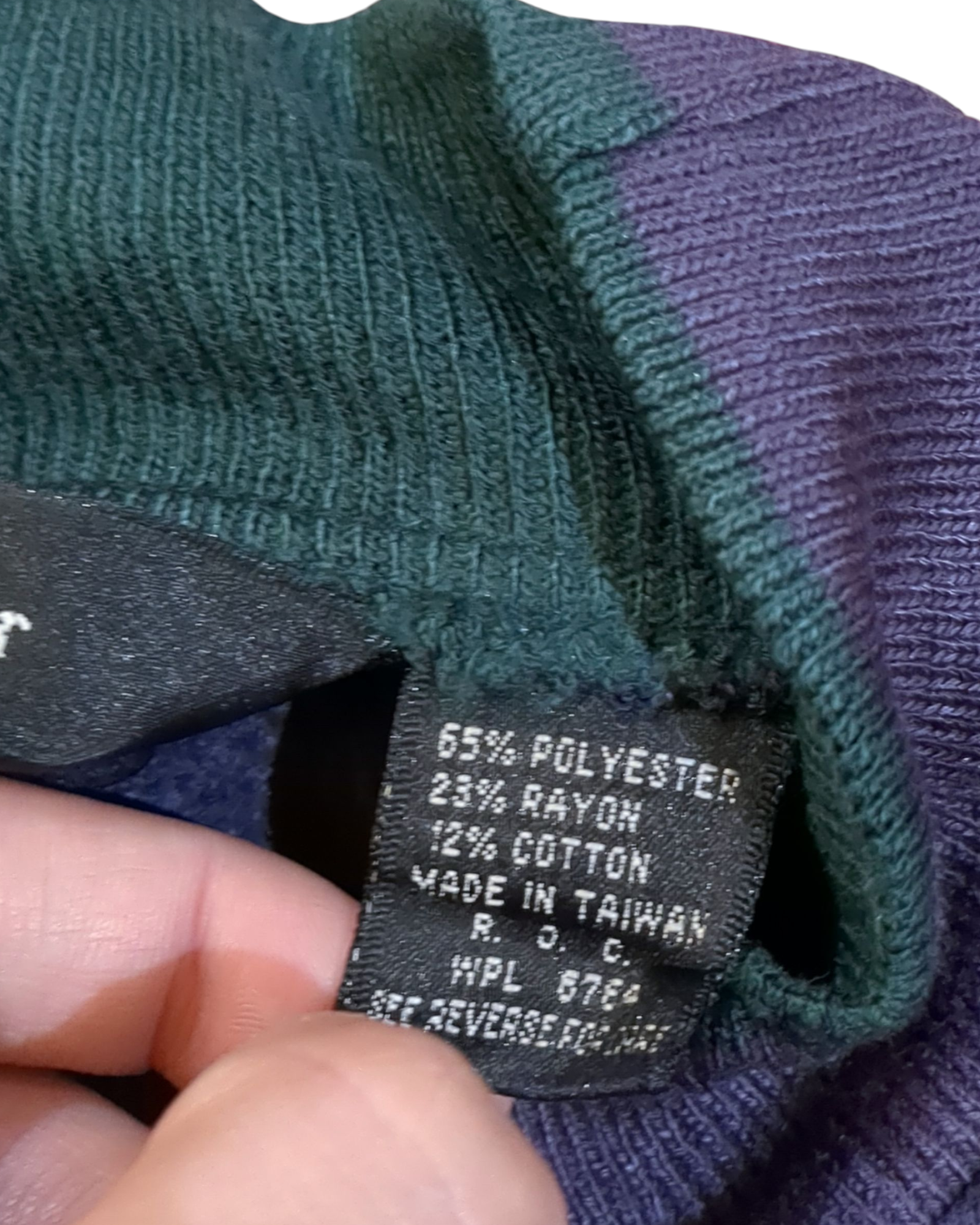 Christian Dior 90s Colorblock Sweatshirt - (M)