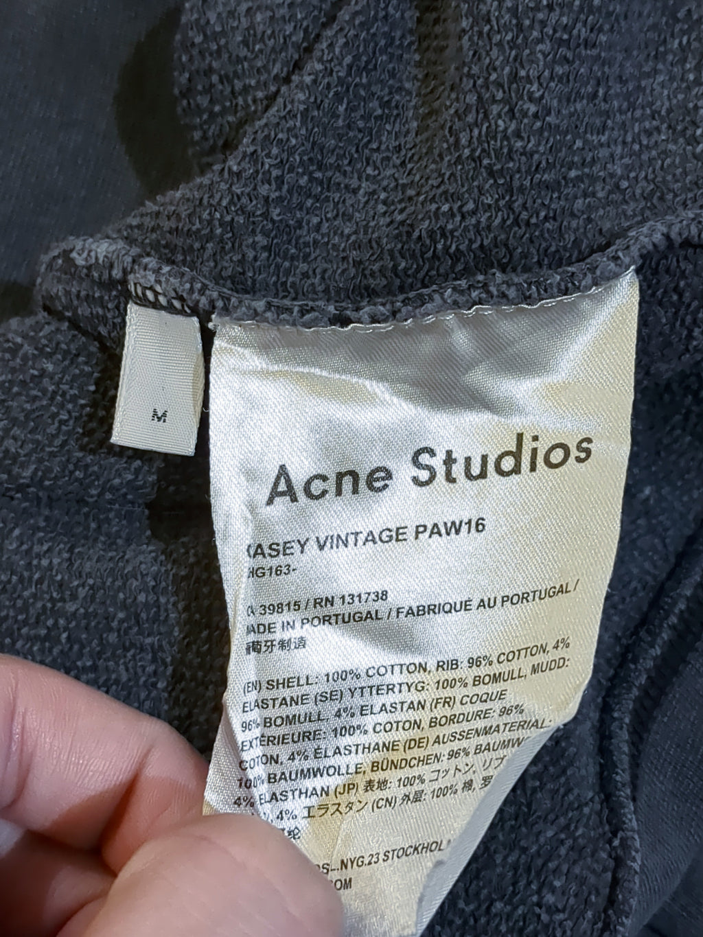 Acne Studios Casey Vintage PAW16 Sweatshirt - (L)