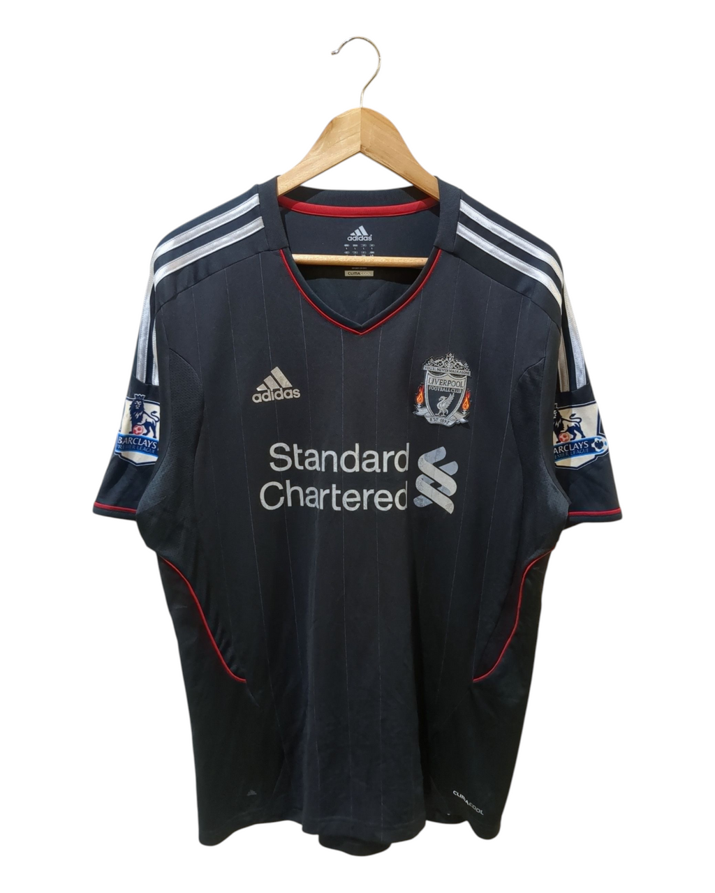 2011-12 Adidas Liverpool Away Shirt #8 Gerrard - (L)