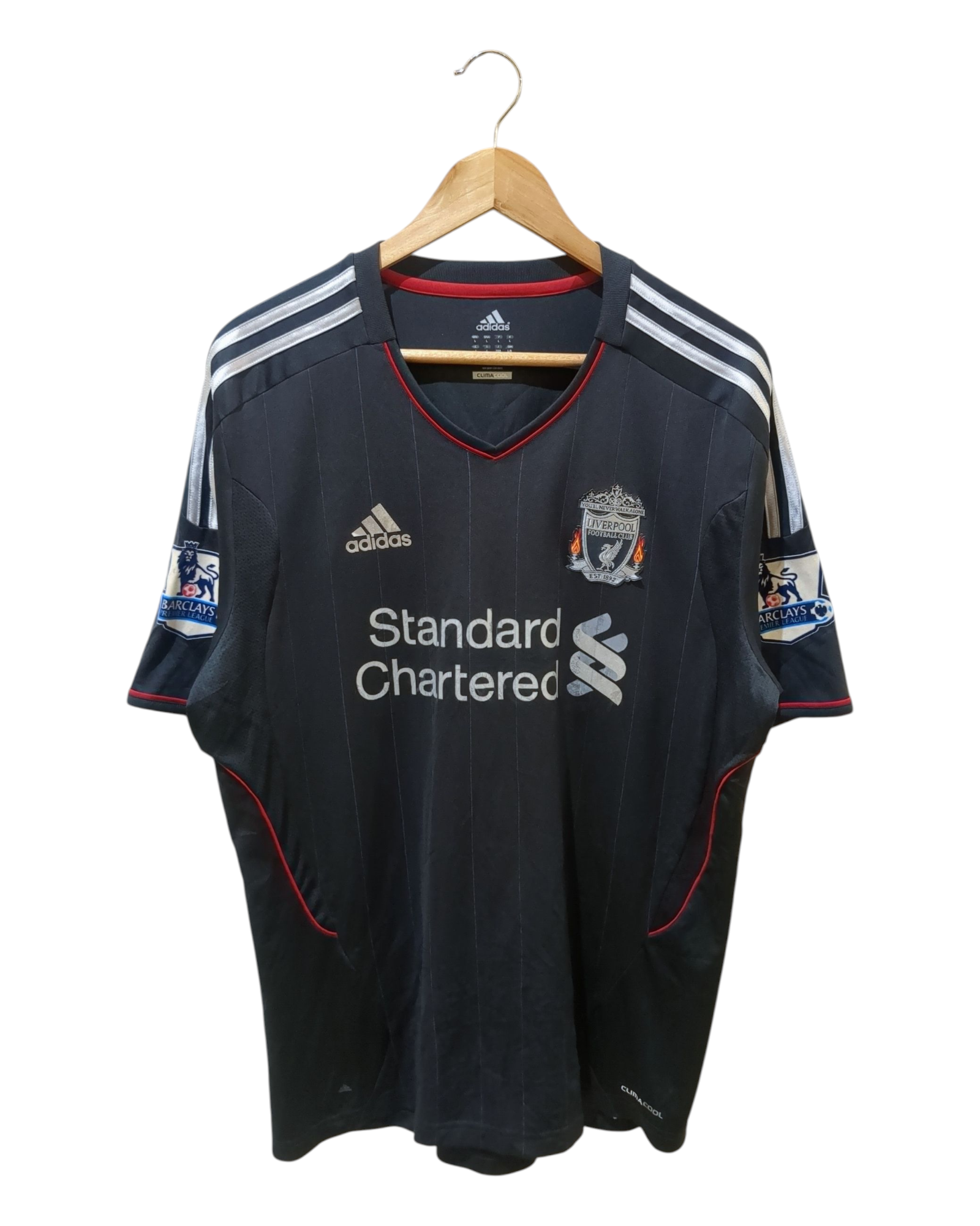 2011-12 Adidas Liverpool Away Shirt #8 Gerrard - (L)