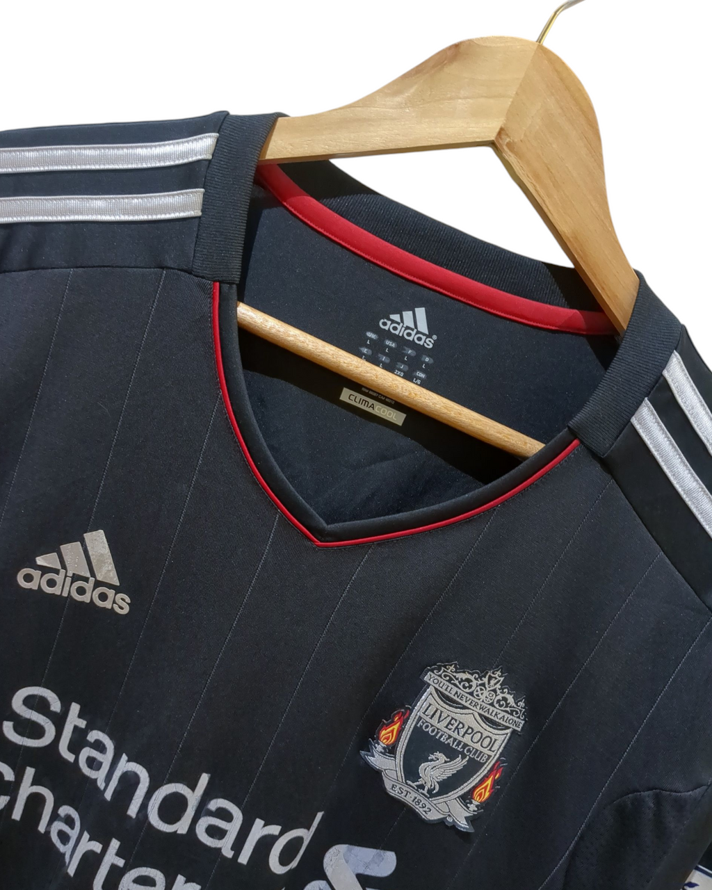 2011-12 Adidas Liverpool Away Shirt #8 Gerrard - (L)