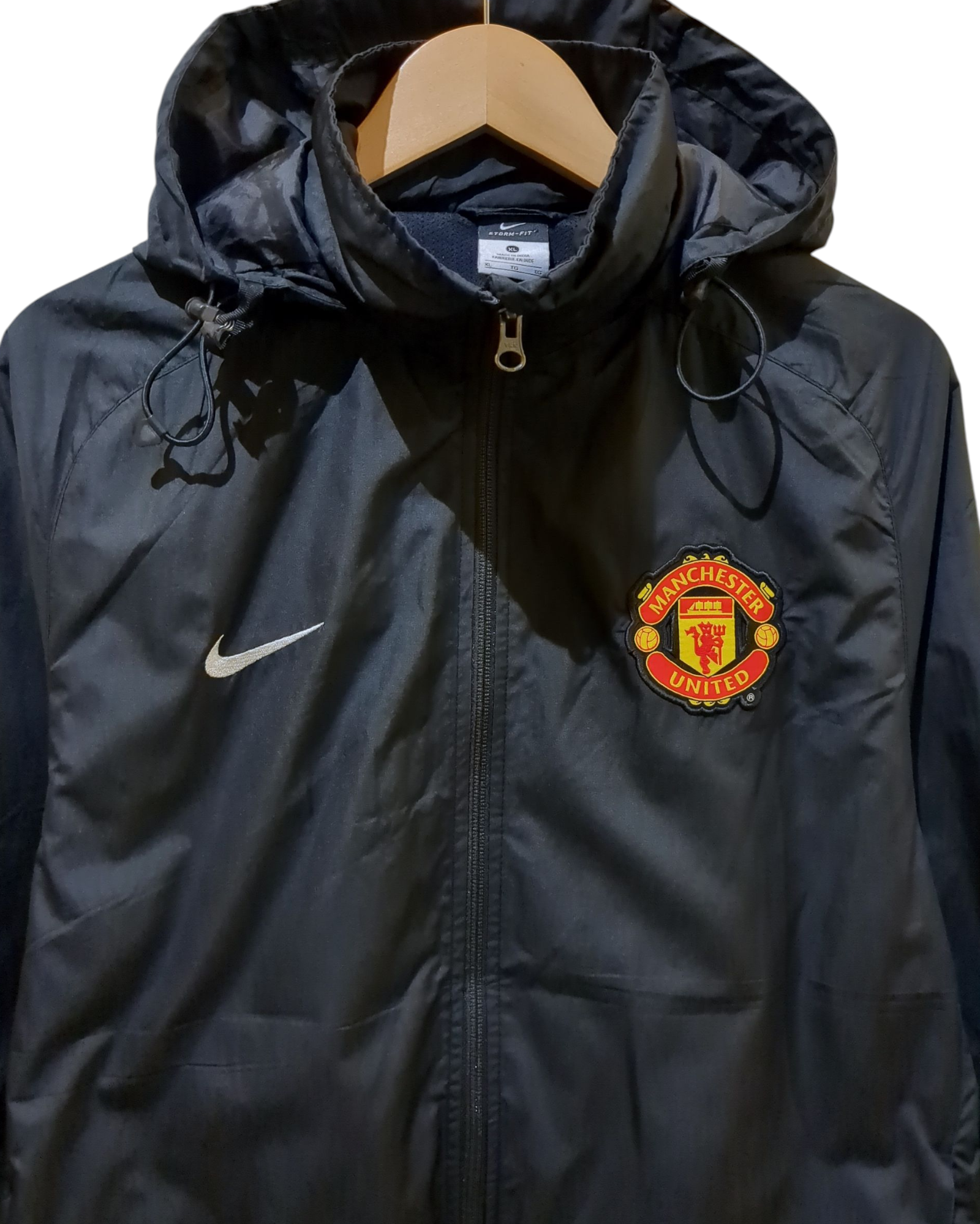 2011-12 Nike Manchester United Hooded Rain Jacket - (XL)