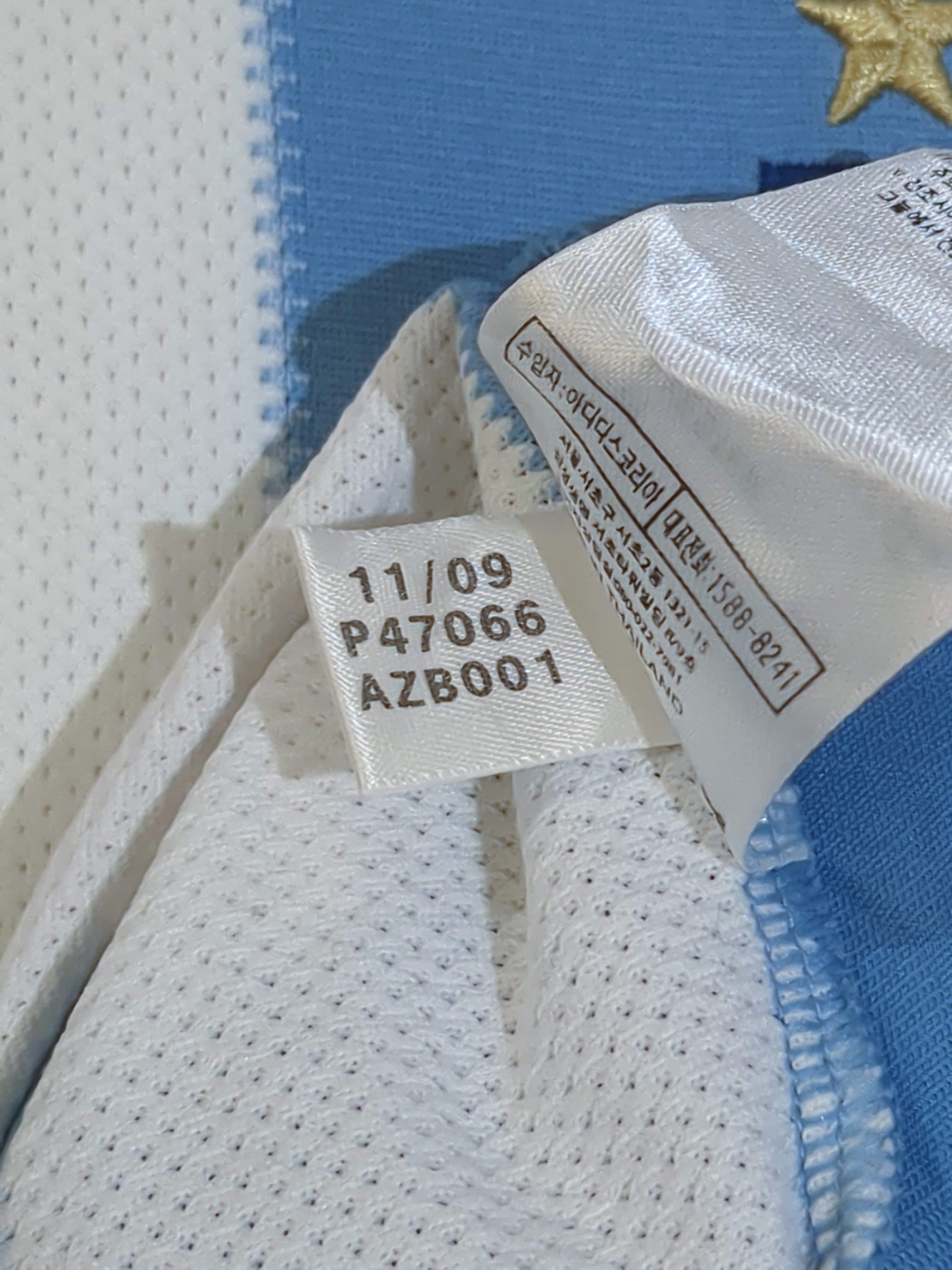 2010-11 Adidas Argentina Home Shirt - (M)