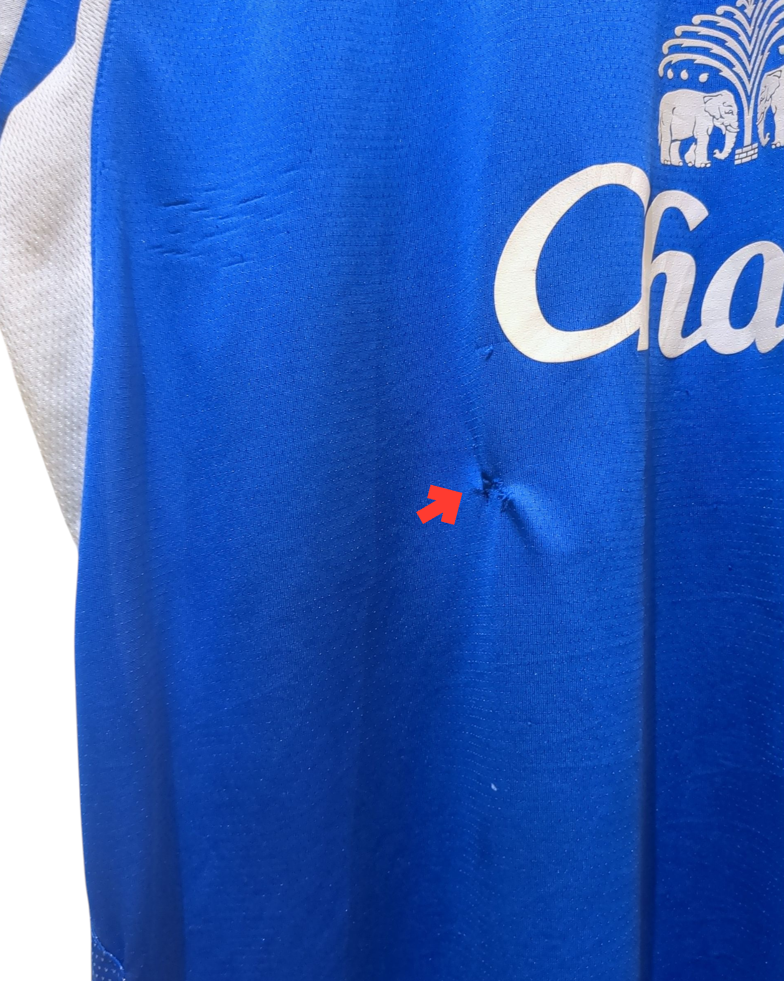 2005-06 Umbro Everton Worn Training Shirt - (XL)