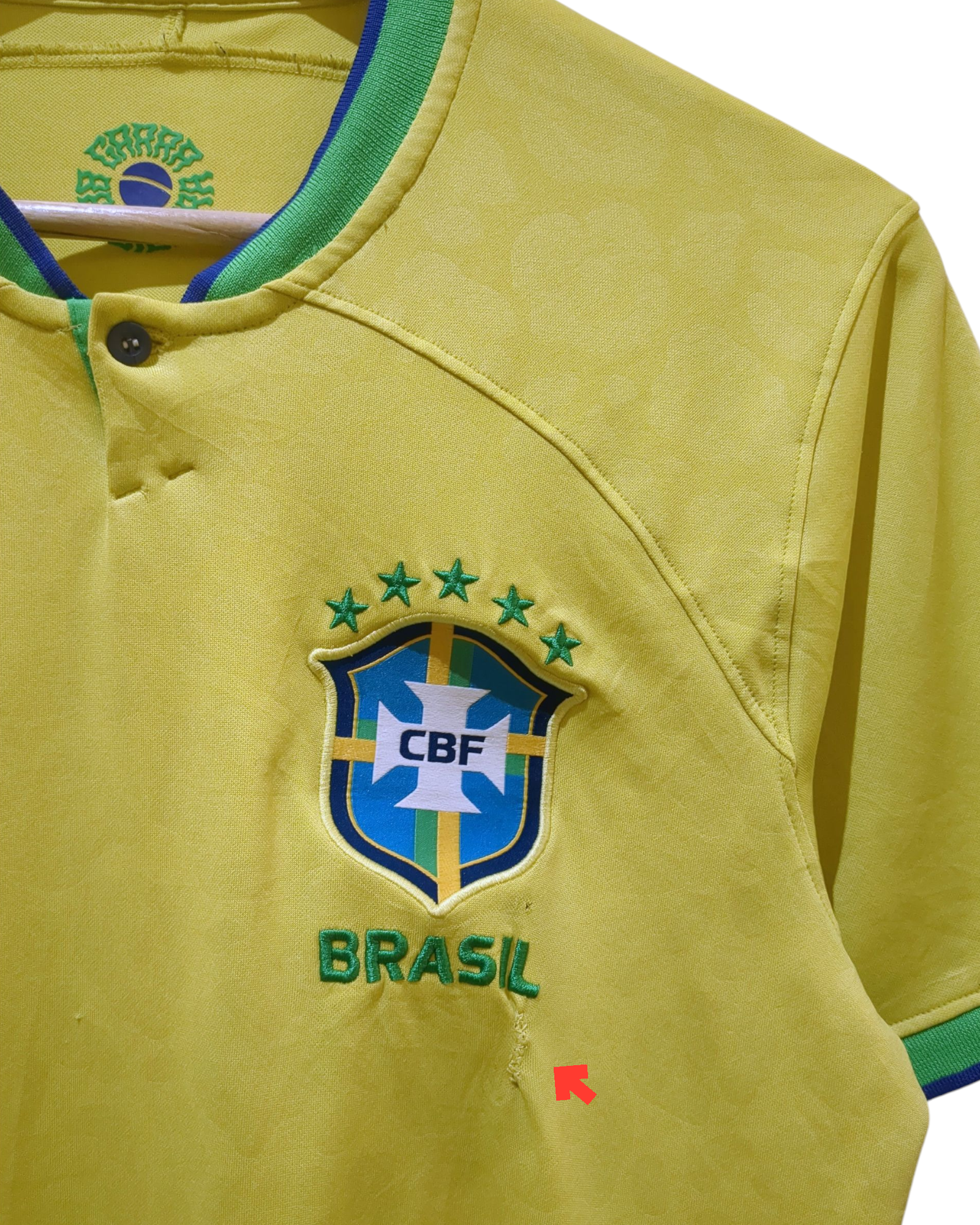 2022-23 Nike Brazil Home Shirt - (S)