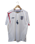 2005-07 England Umbro Home Shirt #4 Gerrard - (XL)
