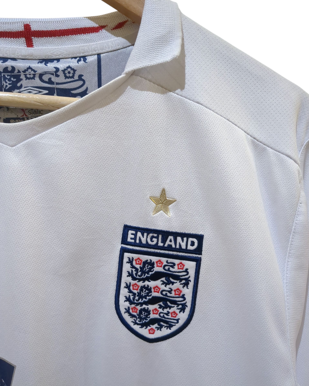 2005-07 England Umbro Home Shirt #4 Gerrard - (XL)