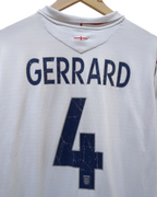 2005-07 England Umbro Home Shirt #4 Gerrard - (XL)