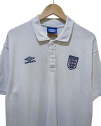 1998-99 England Umbro Polo Shirt - (L)
