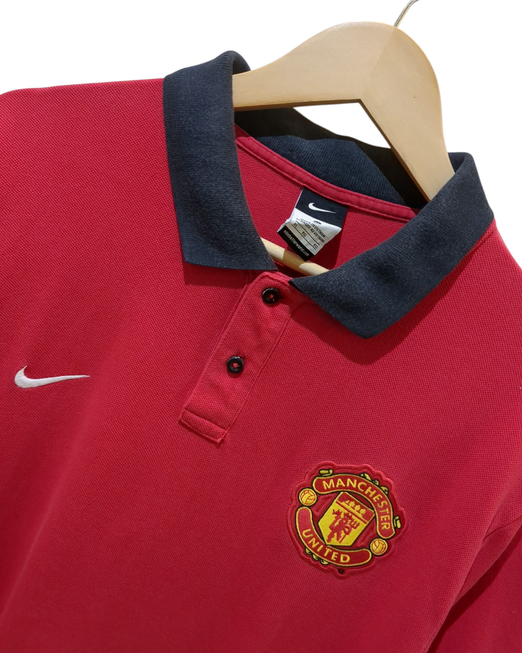 2013-14 Manchester United Nike Polo Shirt - (XL)