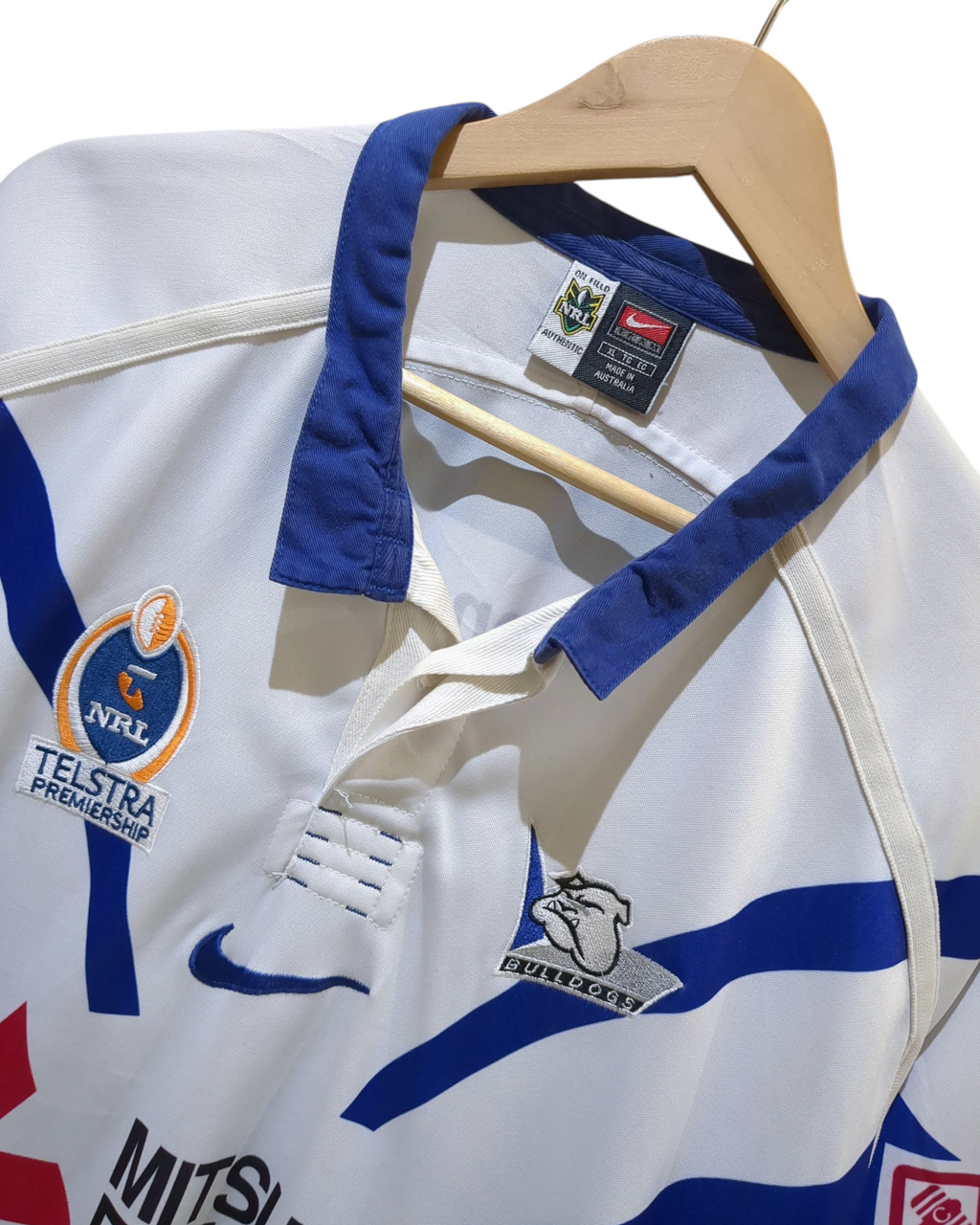 2004 Canterbury-Bankstown Bulldogs Rugby Nike Away Shirt - (XL)