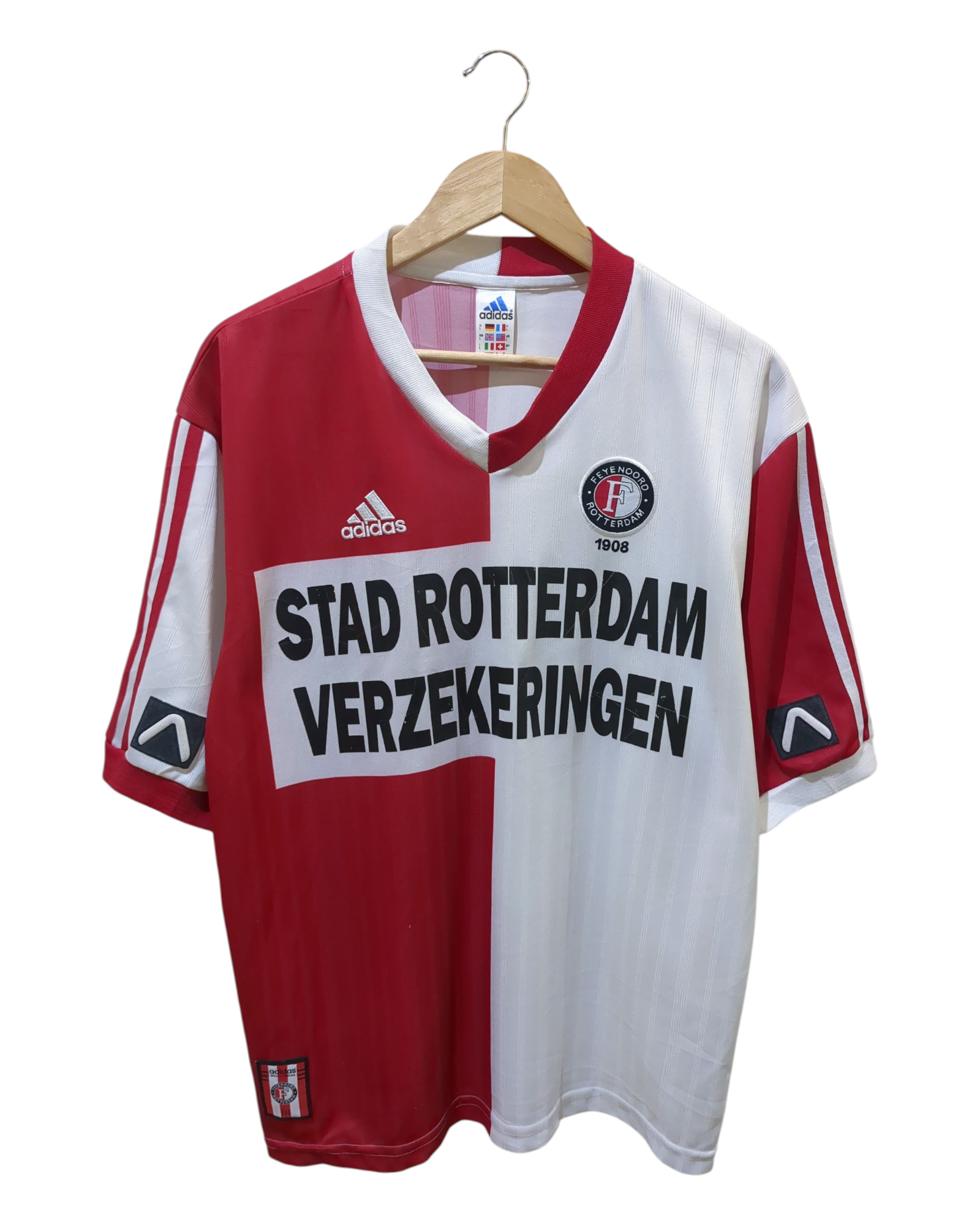 1999-00 Feyenoord Adidas Home Shirt - (L)