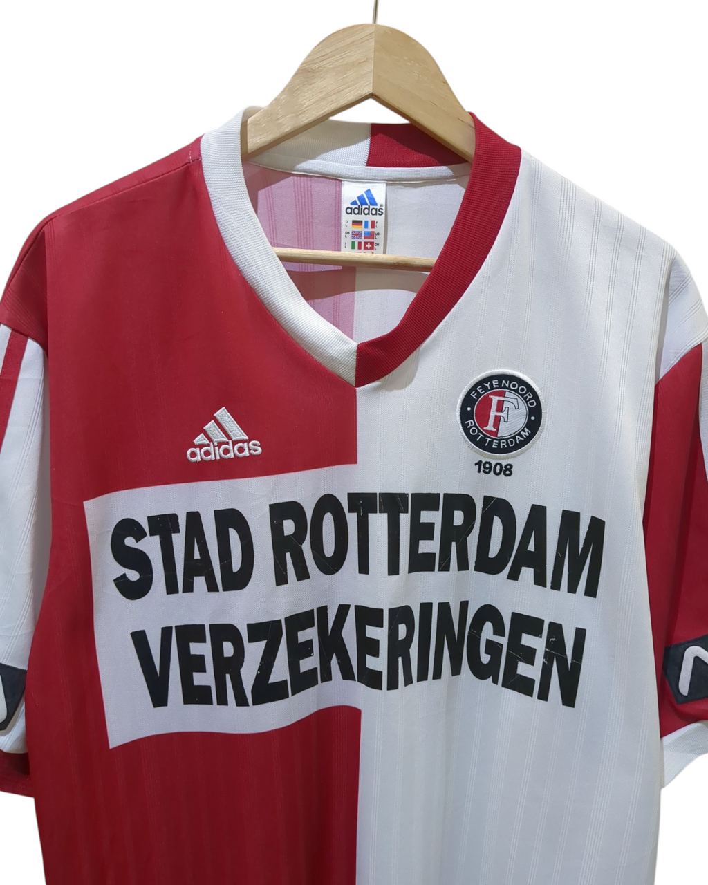 1999-00 Feyenoord Adidas Home Shirt - (L)
