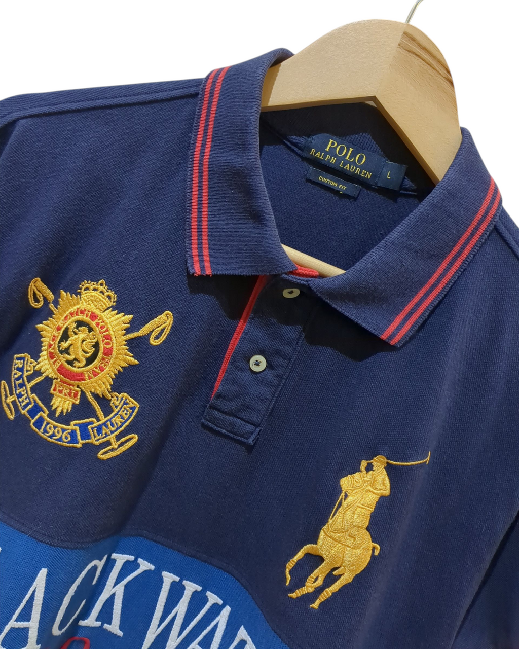 Ralph Lauren Custom Fit Blackwatch Polo Shirt - (L)