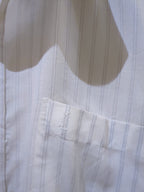 Yves Saint Laurent 90s Striped Short Sleeve Shirt - (L)