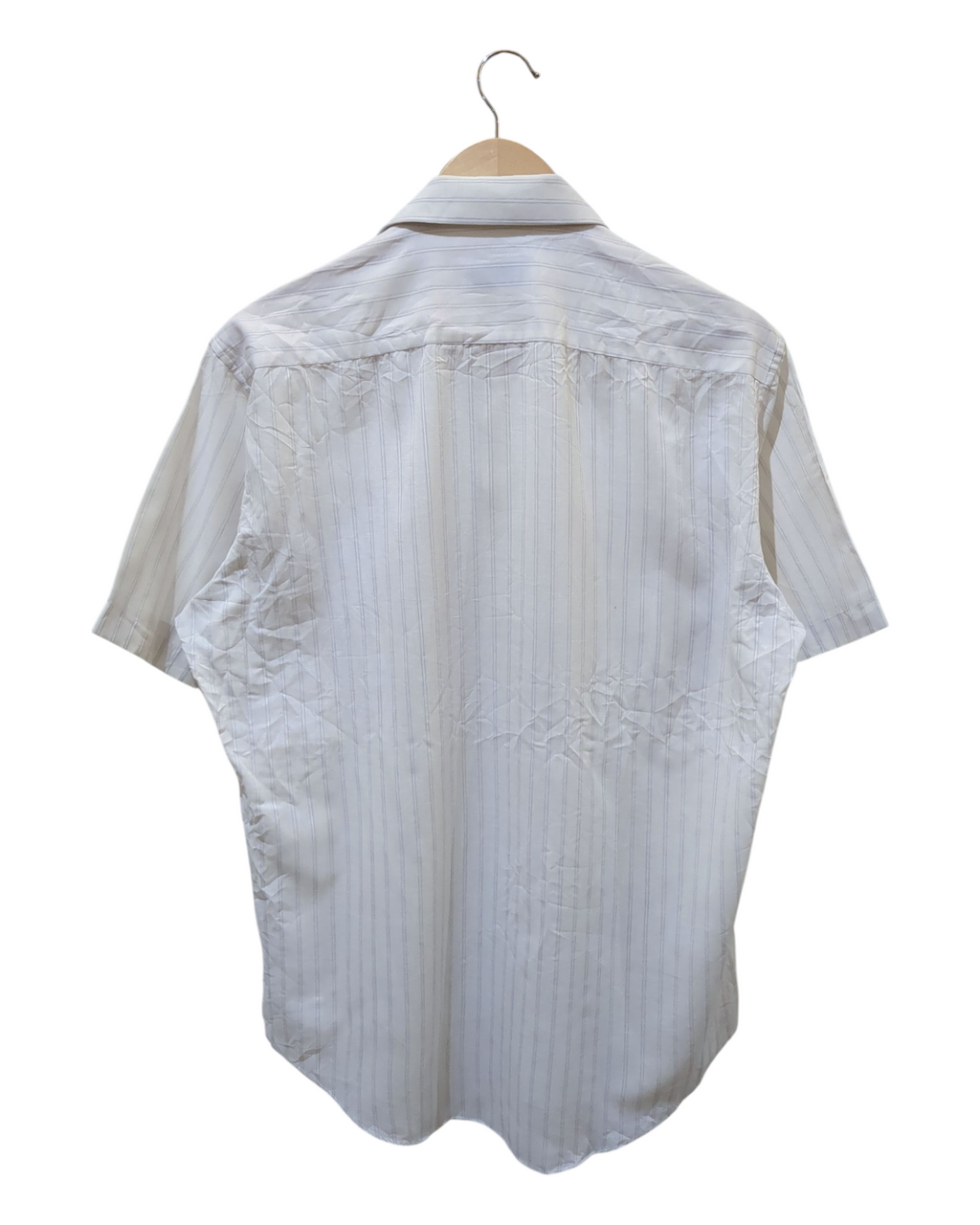 Yves Saint Laurent 90s Striped Short Sleeve Shirt - (L)