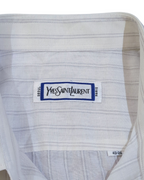 Yves Saint Laurent 90s Striped Short Sleeve Shirt - (L)