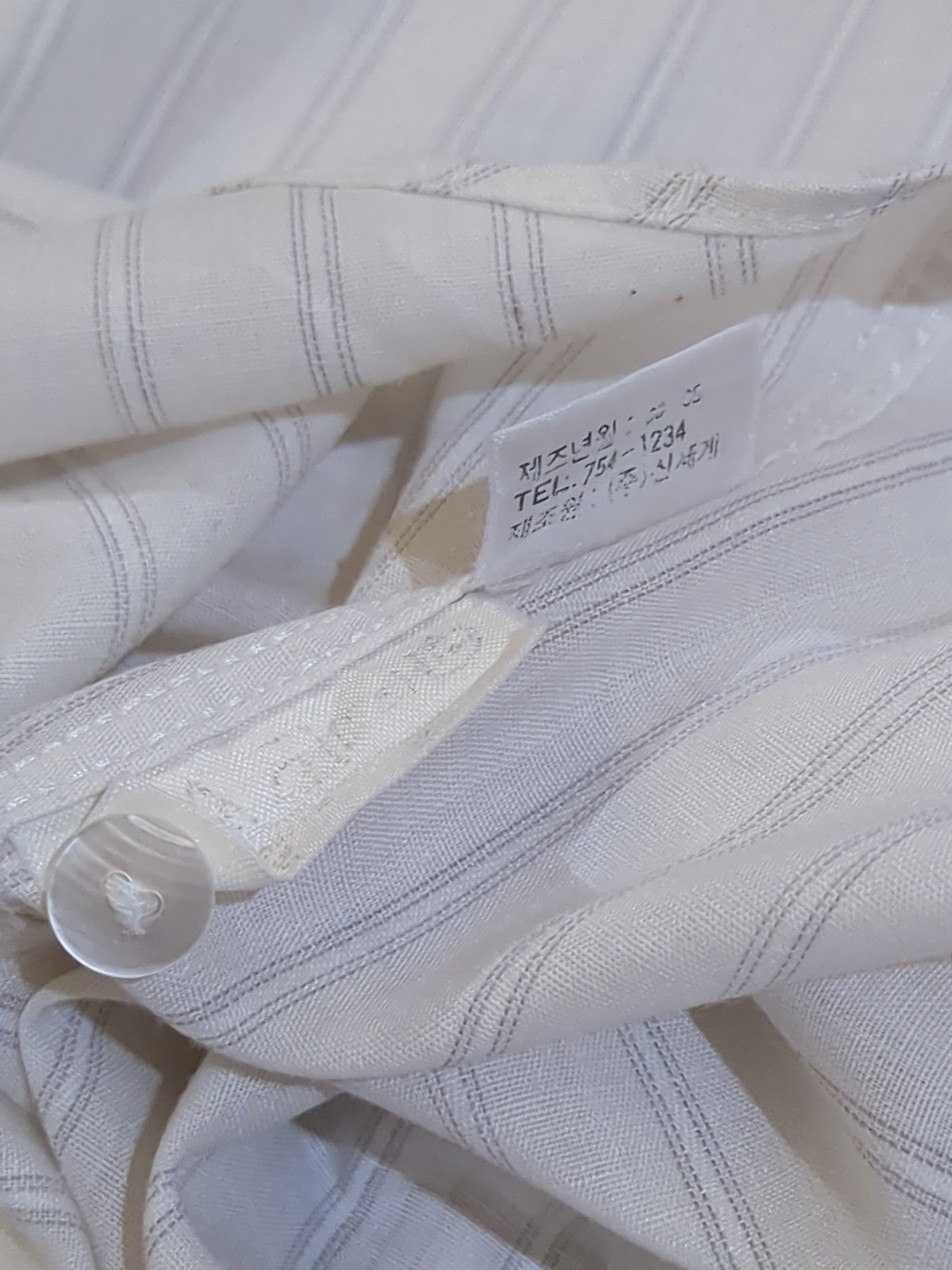 Yves Saint Laurent 90s Striped Short Sleeve Shirt - (L)