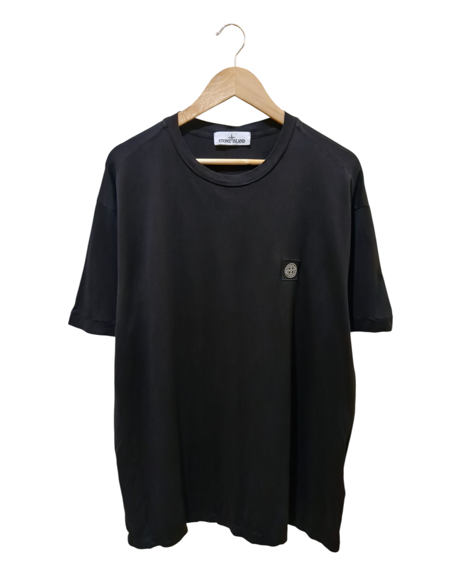 Stone Island Garment Dyed Patch Logo Tee - (XL)