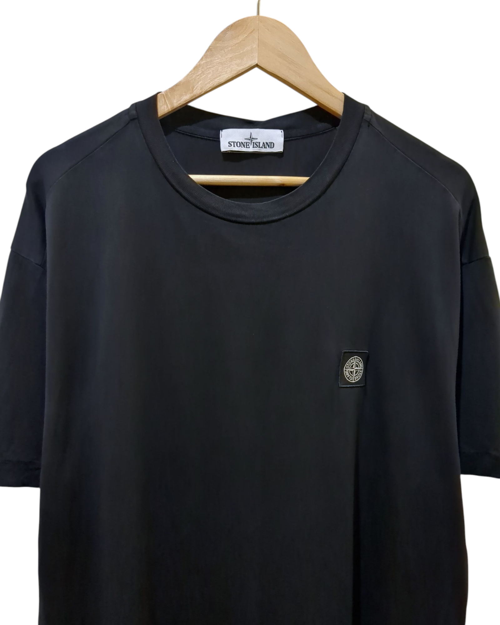 Stone Island Garment Dyed Patch Logo Tee - (XL)