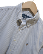 Ralph Lauren 00s Classic Fit Striped Short Sleeve Shirt - (L)