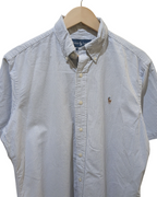 Ralph Lauren 00s Classic Fit Striped Short Sleeve Shirt - (L)