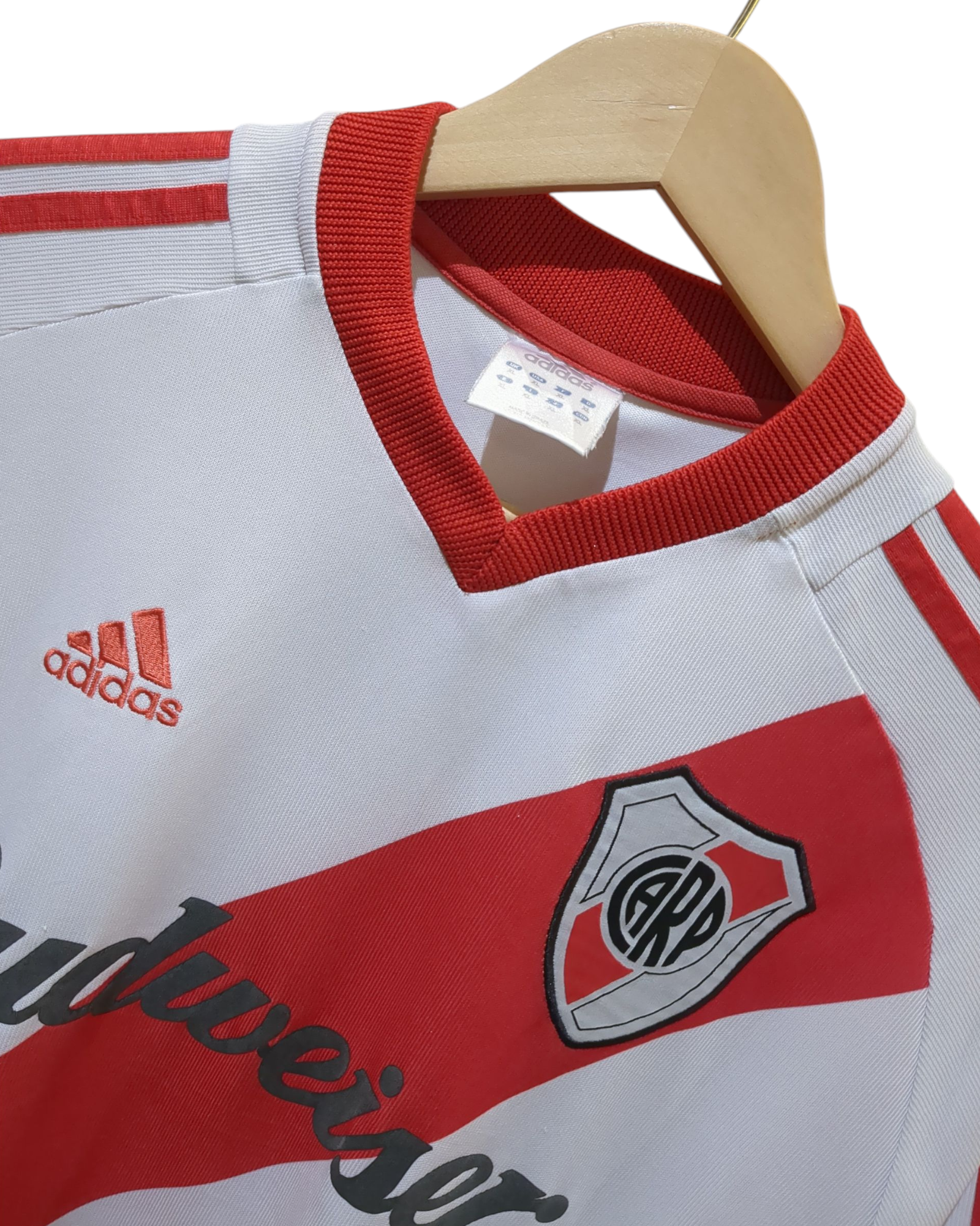 2002-03 River Plate Adidas Home Shirt - (XL)