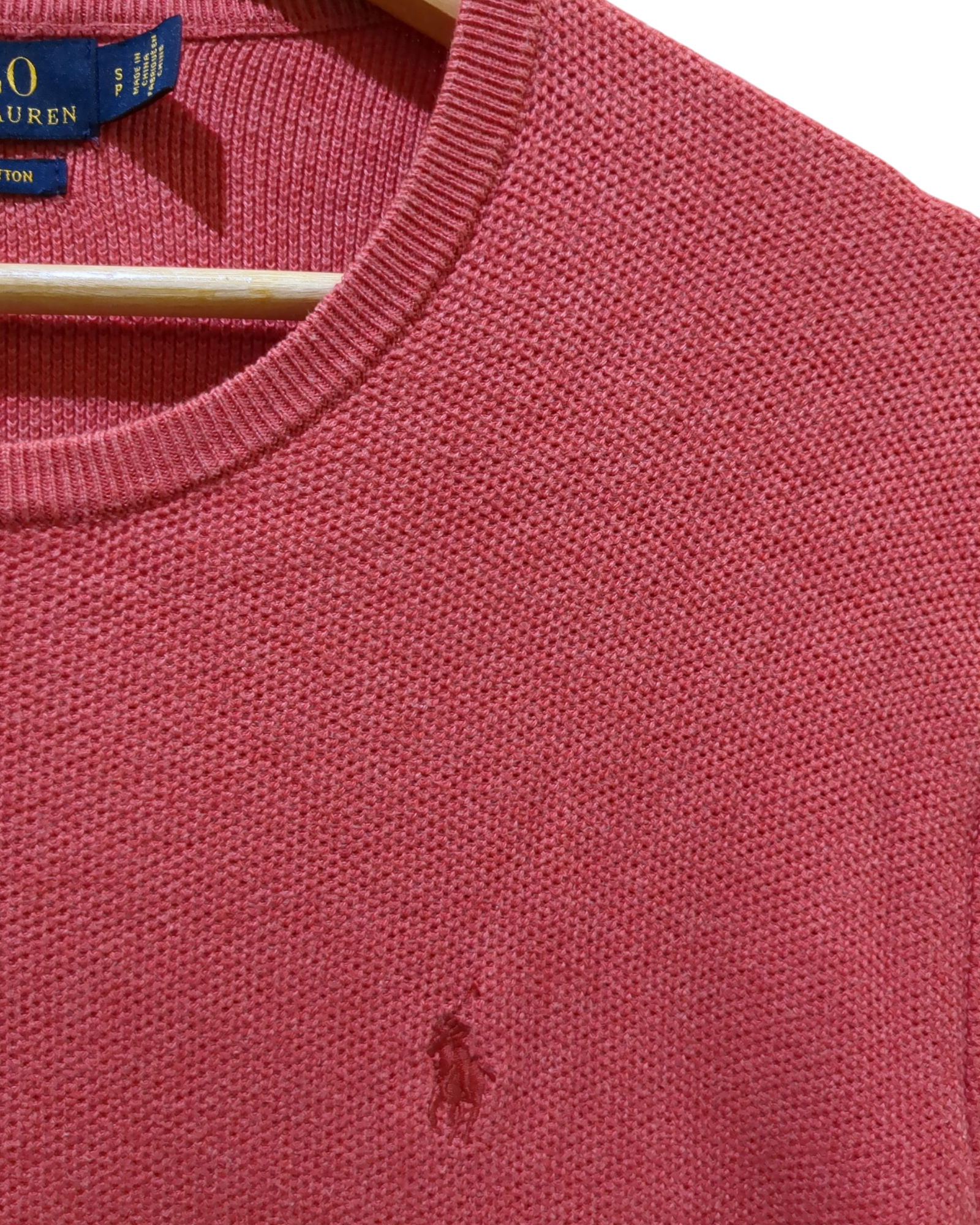 Ralph Lauren Pima Cotton Crewneck Jumper - (M)