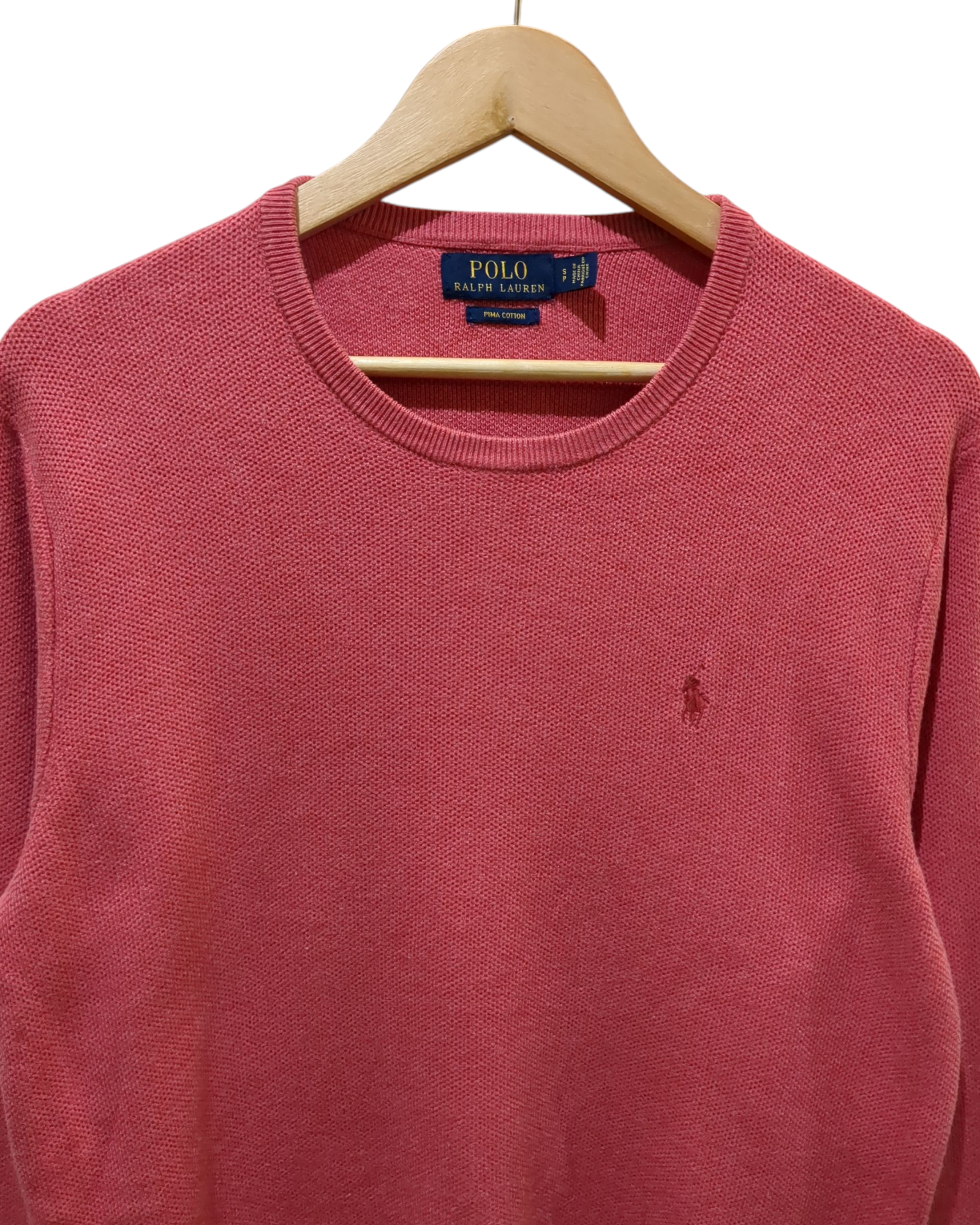 Ralph Lauren Pima Cotton Crewneck Jumper - (M)