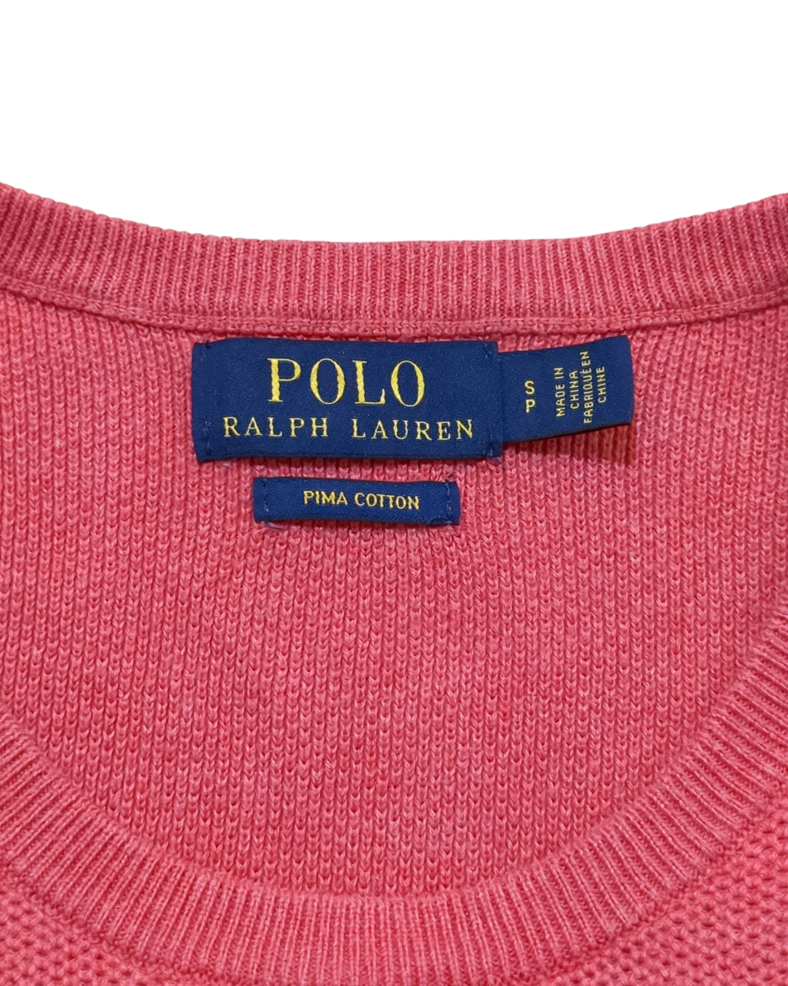 Ralph Lauren Pima Cotton Crewneck Jumper - (M)