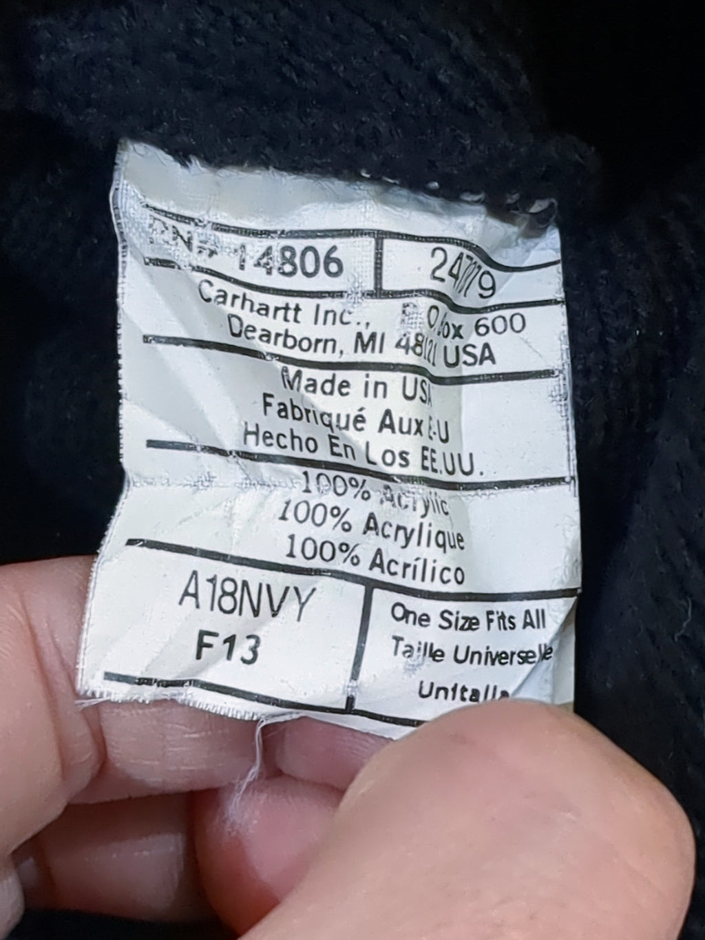 Carhartt Acrylic Watch Hat Beanie